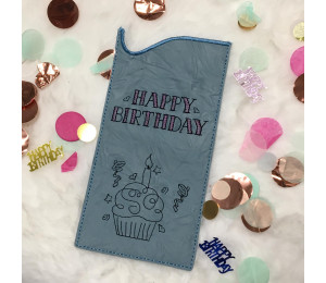 Stickdatei - ITH Mini Wimpelchen Happy Birthday